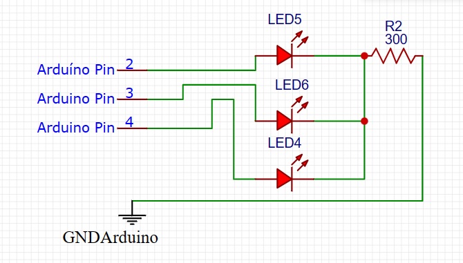 Saída Arduino com LEDs